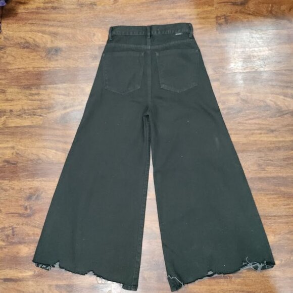 Tractr Grunge Skater 90s Y2k High Waisted Frayed Hem Denim Flare Jeans Girls' 24 - Picture 5 of 13